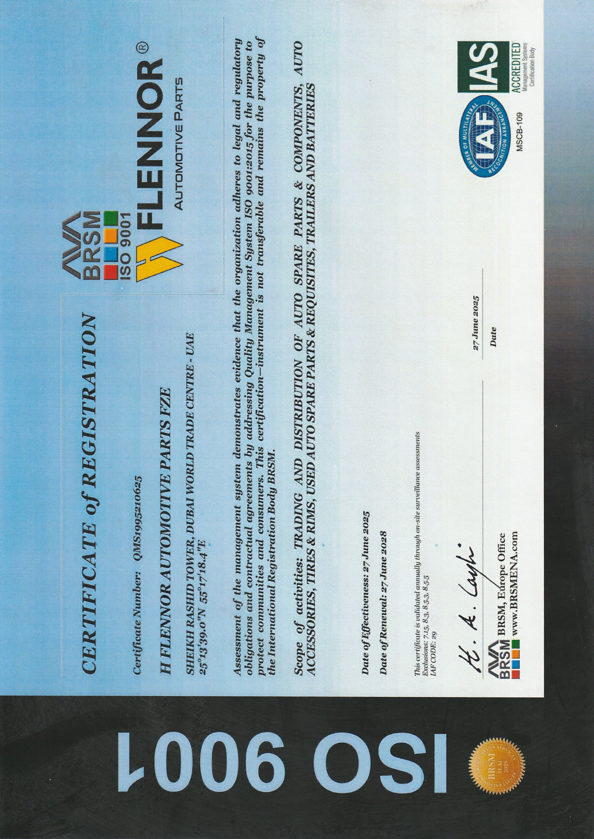 Certificate of Incorporation